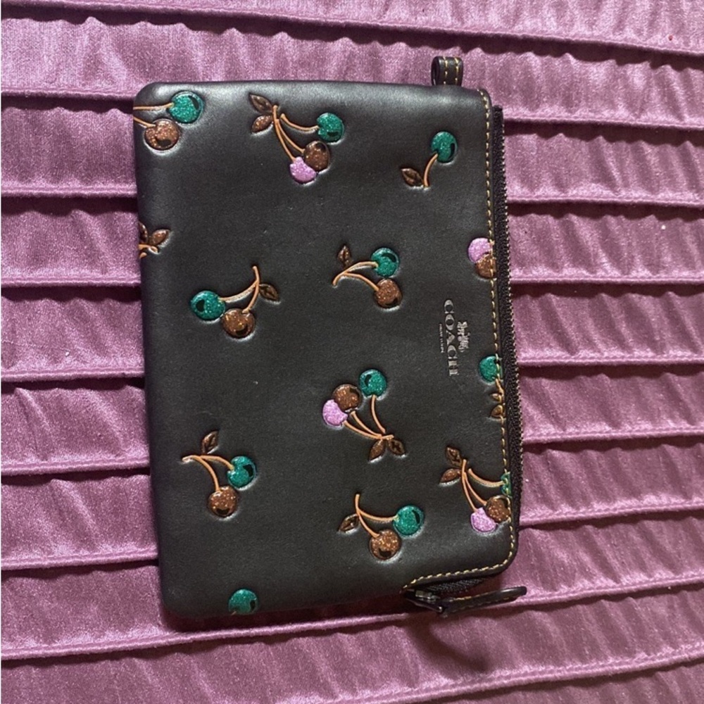 Coach Floral Print Wallet/Wristlet
